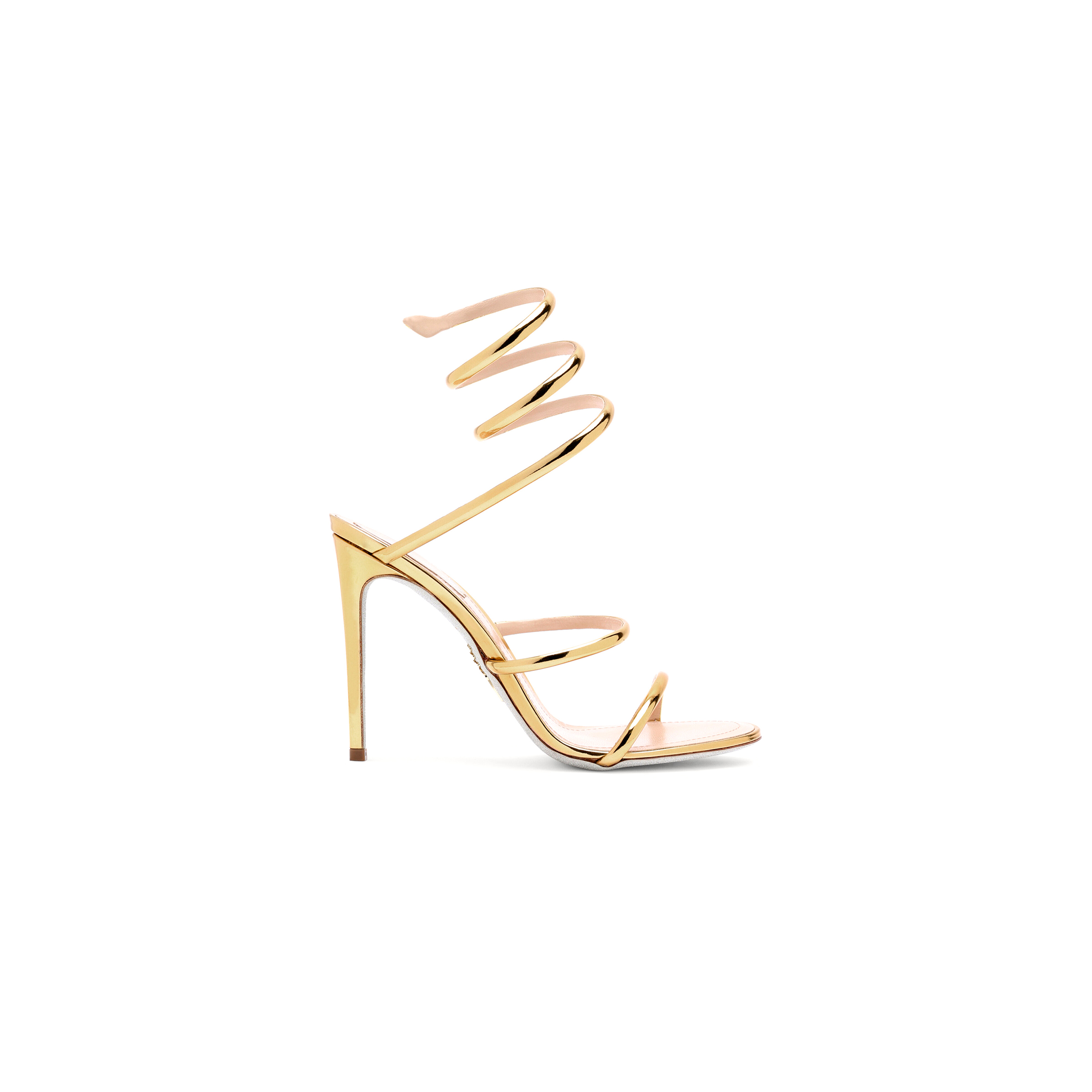 RENÉ CAOVILLA CLEO METALLIC GOLD SANDAL 105 C12351 RENÉ CAOVILLA CLEO METALLIC GOLD SANDAL 105 C12351